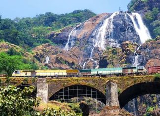 दक्षिण गोवा के पर्यटन आकर्षण – छुट्टियों का सर्वोत्तम आनंद लें दूधसागर जलप्रपात गोवा