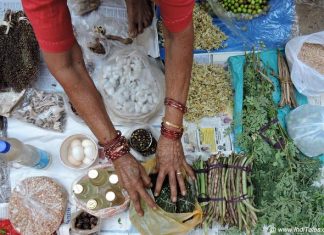 गोवा के सुप्रसिद्ध म्हापसा बाज़ार की सैर जड़ी बूटियाँ - म्हापसा बाज़ार