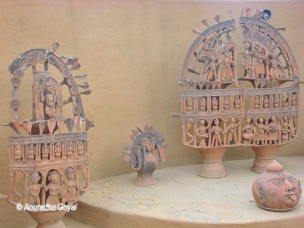 Terracotta wares from various parts of India at Anandgram