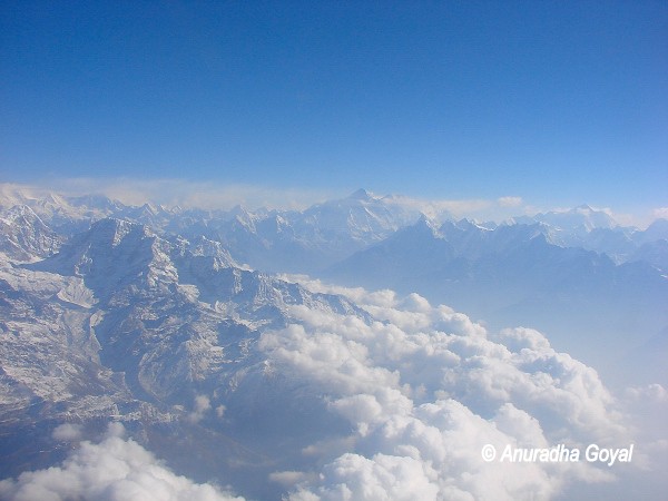 Mount Everest peak, the farthest one