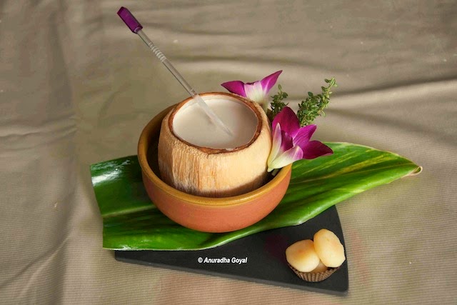 Soup in Coconut shell