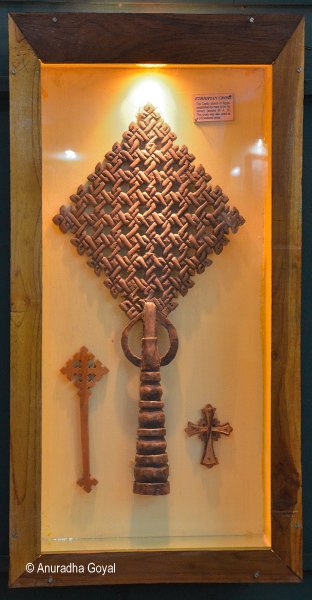 Cross on display at Bigfoot Cross Museum