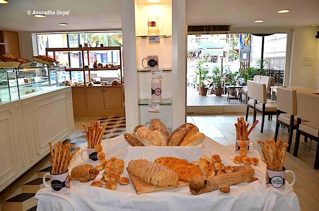 Bread spread at Baker's Studio