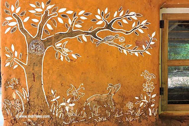 Hase Chitra - Paintings on the walls of Charaka Campus