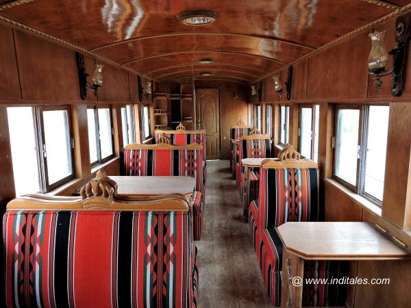 Plush interiors of the Hejaz Railway Wagon