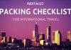 International Travel Checklist - What to Pack by Inditales