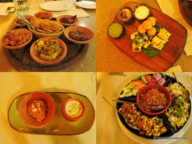 Gujarati Food served at the hotel