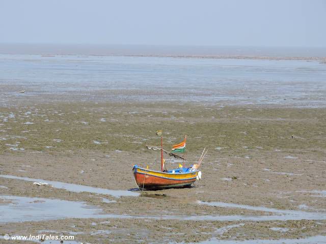 Boat on a beach in Daman