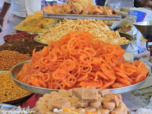 Colorful street food at Indian Village in MP