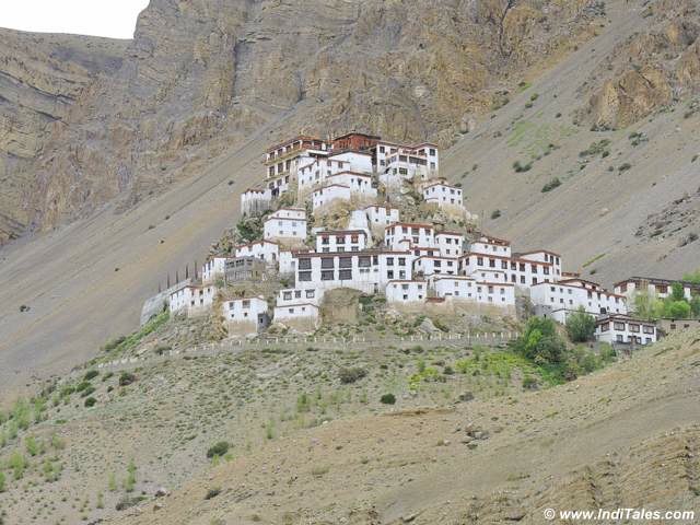 Closer view of Key Monastery, Spiti Valley, Himachal 