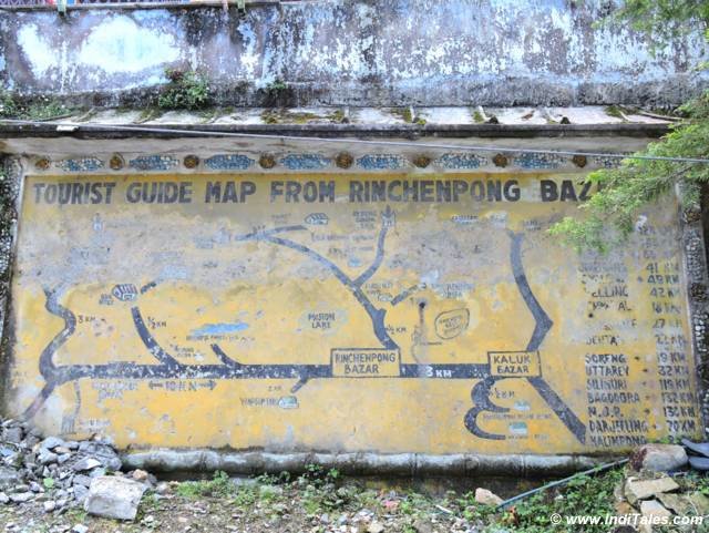 Tourist Map at Rinchenpong