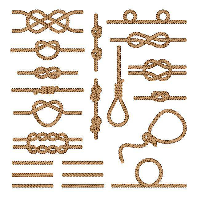 Knots used by sailing boats & sailors