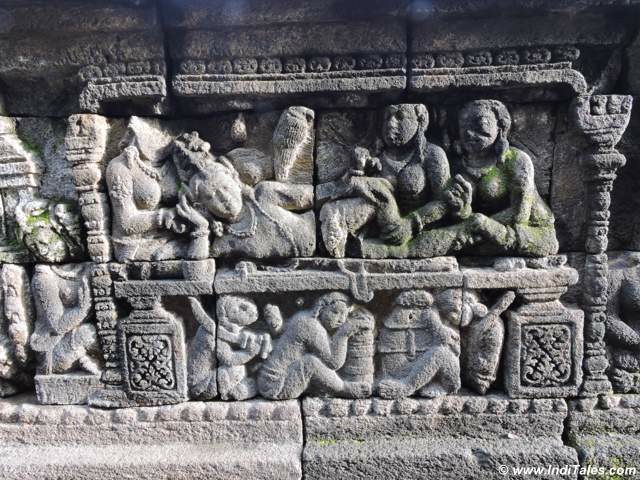 Carved panels of Borobudur