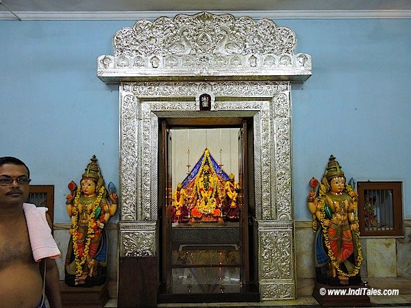 The deity of Lord Vithala in his temple at Sankhali, Goa
