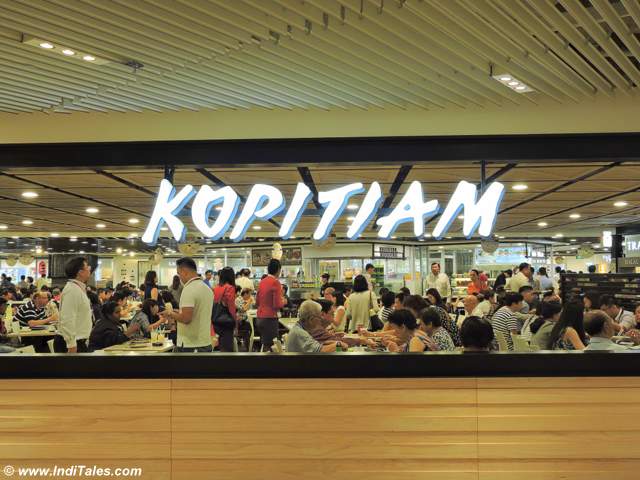 Coffee shops are known as Kopitiam in Singapore