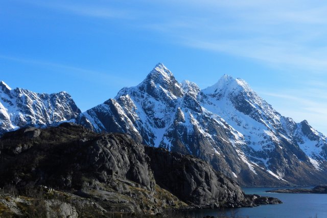  Mountain Peaks of Moskenesøy - Lofoten Islands Norway