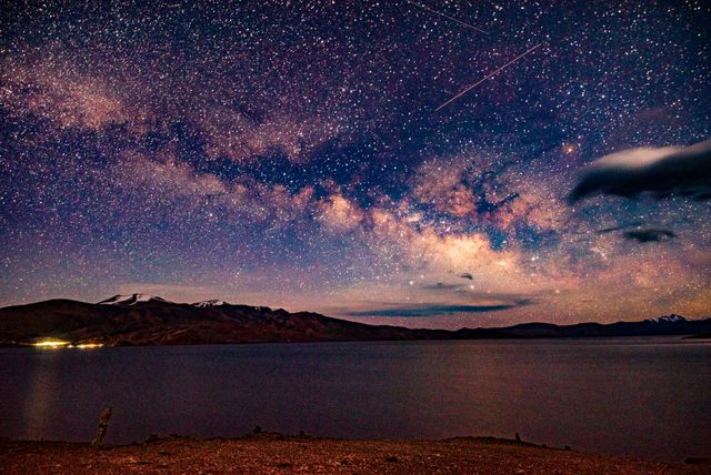 Milky Way from Tso Moriri Lake  Travel Photography
