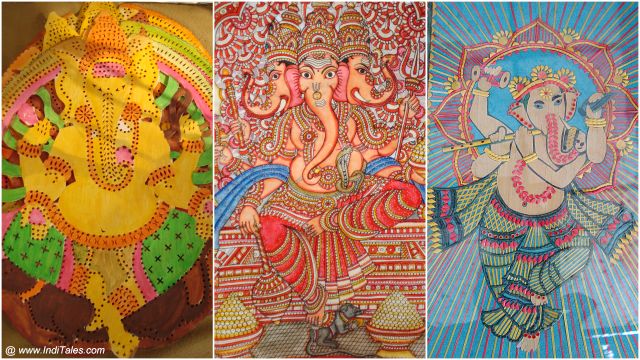 Ganesh artworks on display at Dastkar festival Delhi