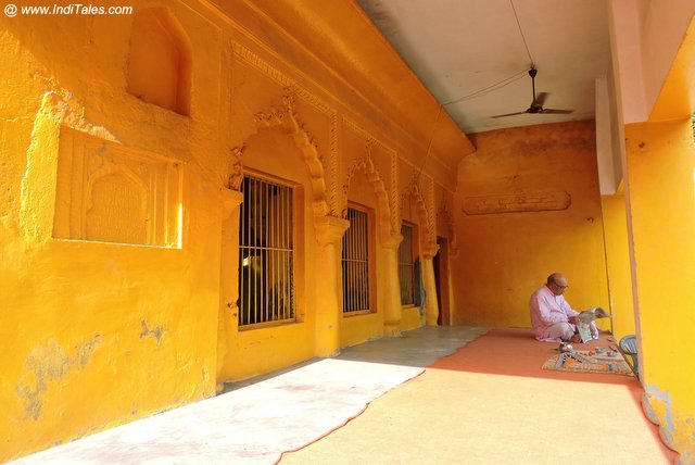Astrologer at a temple near Chakra Tirtha