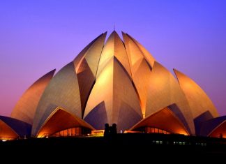 Top Engineering Marvels of Indian Architecture You Must See Lotus Temple at Dusk - New Delhi
