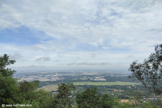 Landscape view of Mysuru city from Chamundi Hills vantage points