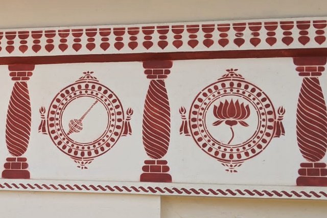 Artwork on wall of Shiva temples of Udupi