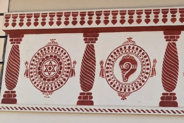 Artworks on the wall of Shiva temples of Udupi
