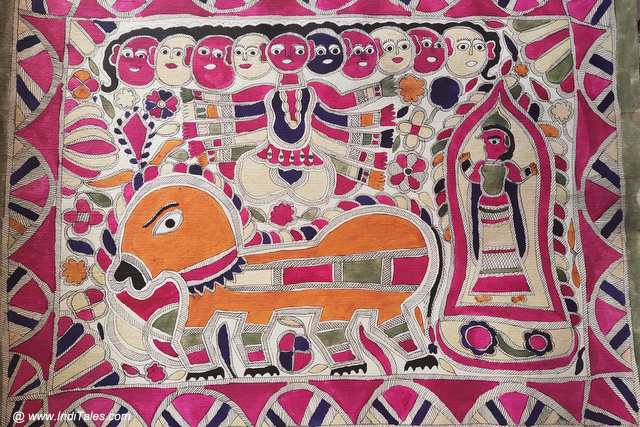 Bright Holi Colors in Mithila Paintings